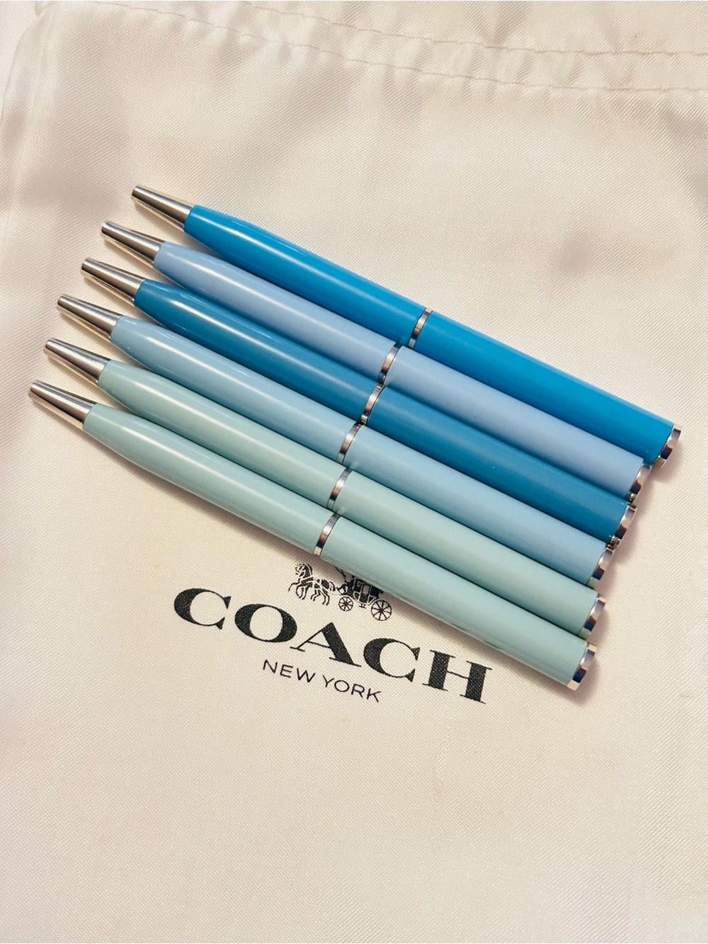 Coach Mini Light Blue and Blue Pens/ Keychain/ Bag Charm (PRICE FOR ONE)